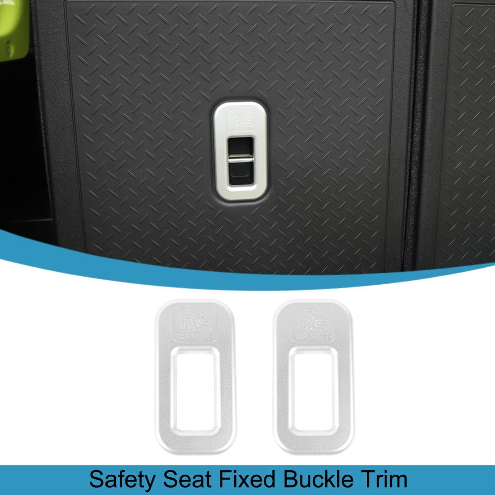 Silver ABS for Seat Safety Belt Buckle Fixed Cover Trim for Suzuki for Jimny 2019-2023