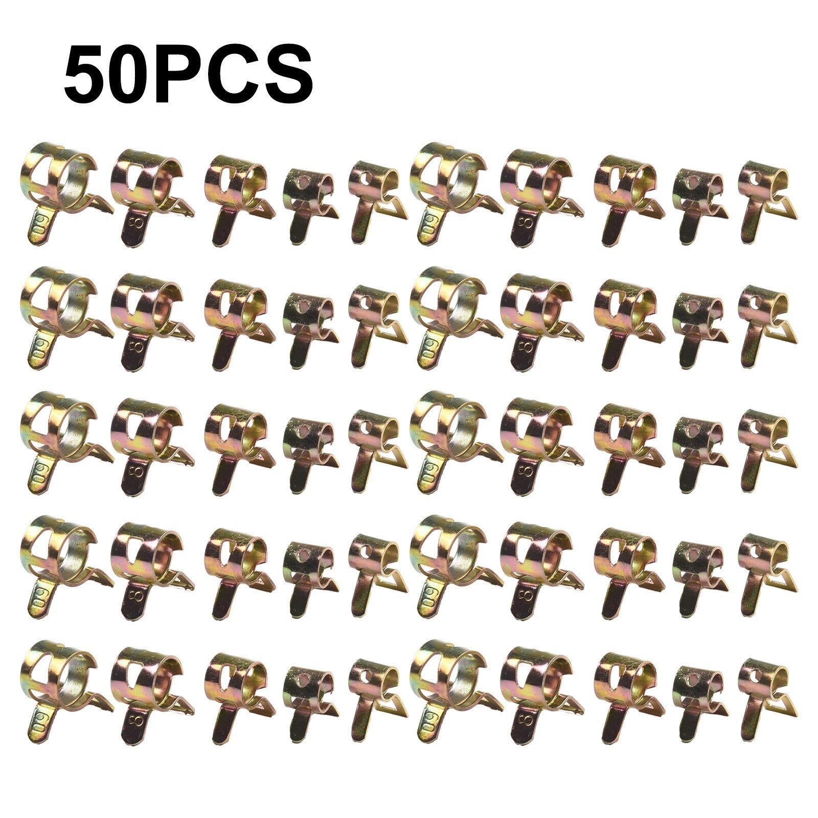 5-9mm Fastener Spring Clips Clamps Fuel Water Line Hose Pipe Air Tube Supplies