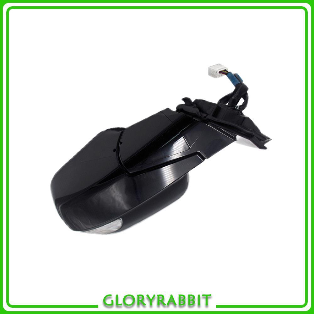 Black Left Door Side Mirror W/Turn Signal Heated 9Pin for Honda CRV 2007-2011