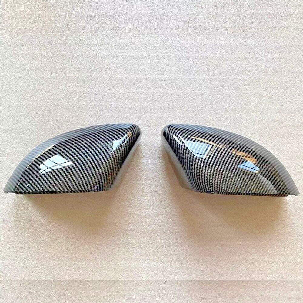 Carbon Fiber Style Rearview Mirror Cover Caps Fit for Range Rover L405 2013-2022