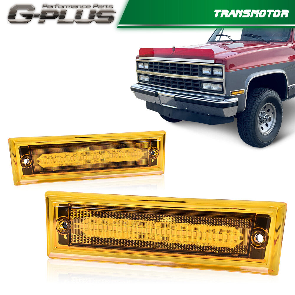 Suitable for 81-91 for Chevrolet for GMC C/K Suburban Blazer Jimmy Amber LED Side Marker Lights