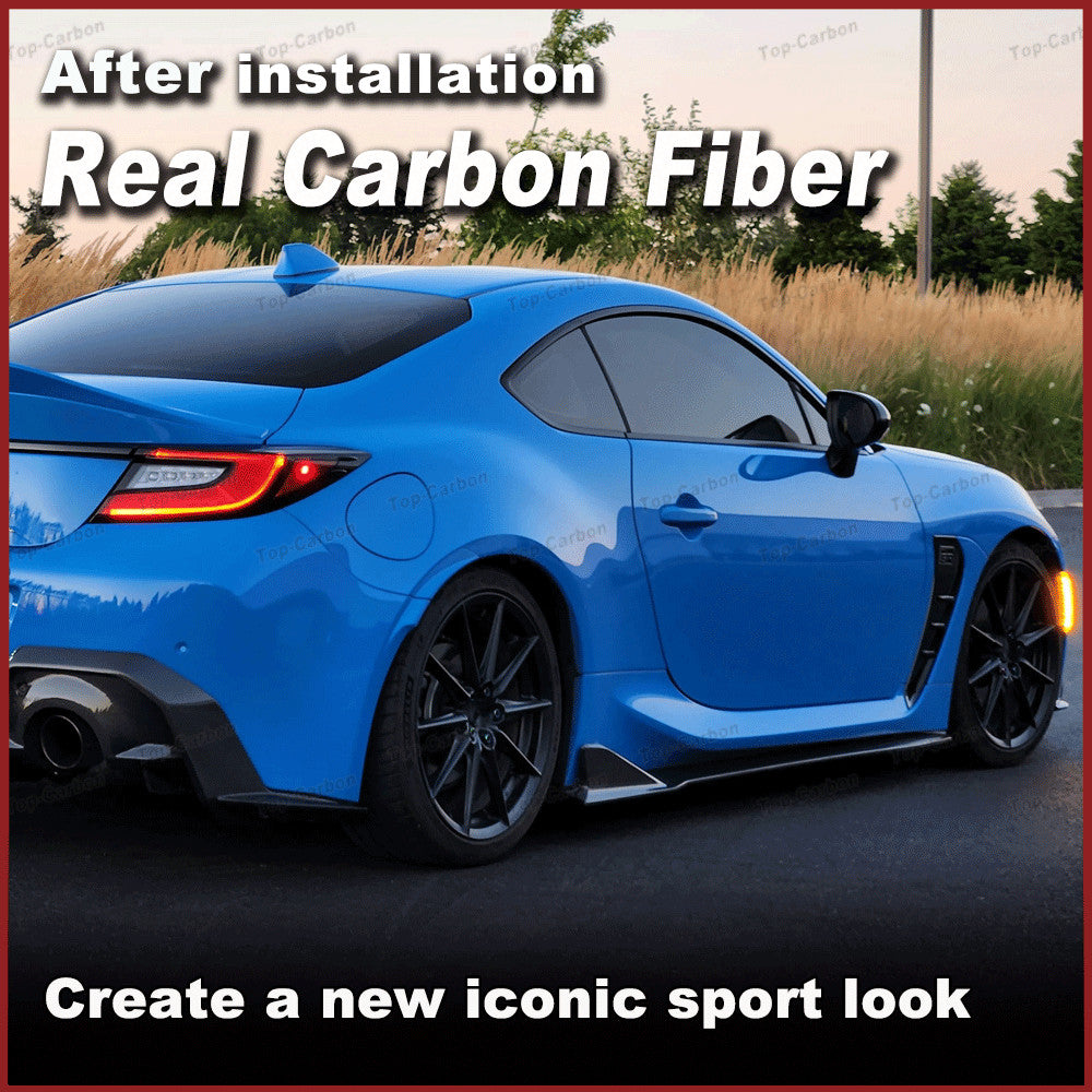 for TOYOTA GR86 for Subaru BRZ 2022-2024 REAL Carbon Fiber Side Skirt Extension Lip
