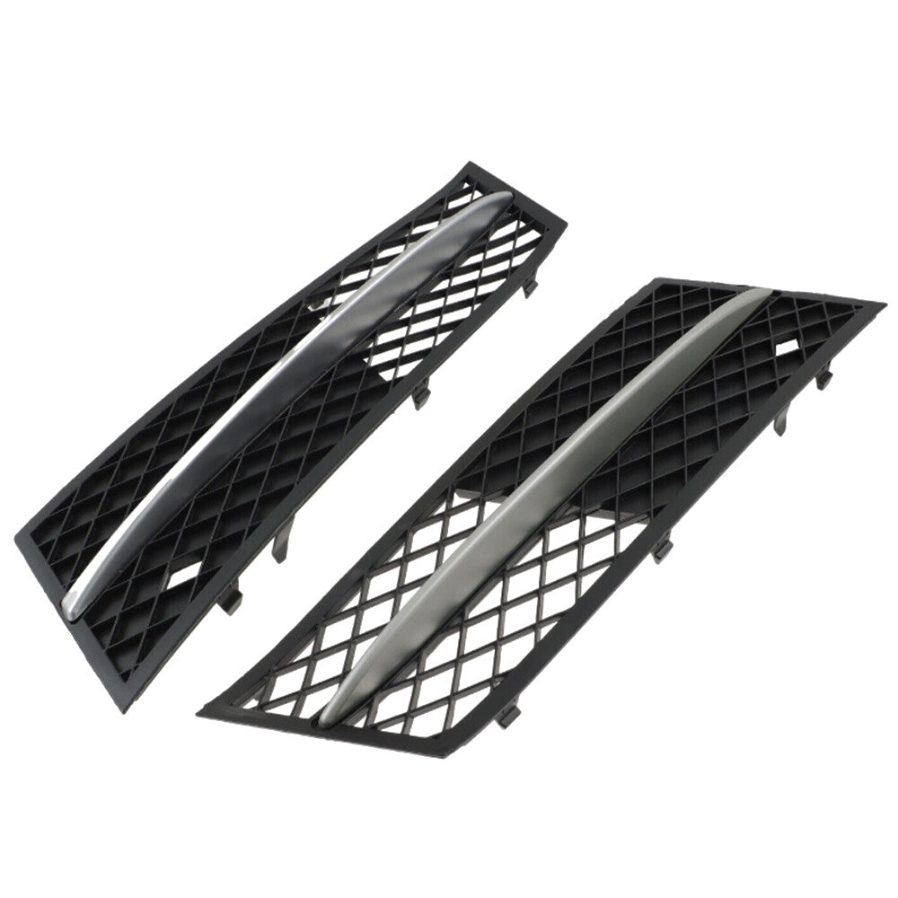 Front LH+RH Fog Light Grille Bumper Grill Cover for BMW 528i 535i 550i 2011-2013