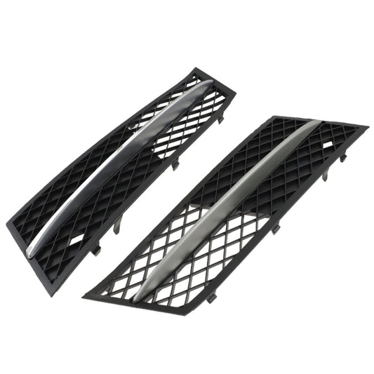 Front LH+RH Fog Light Grille Bumper Grill Cover for BMW 528i 535i 550i 2011-2013