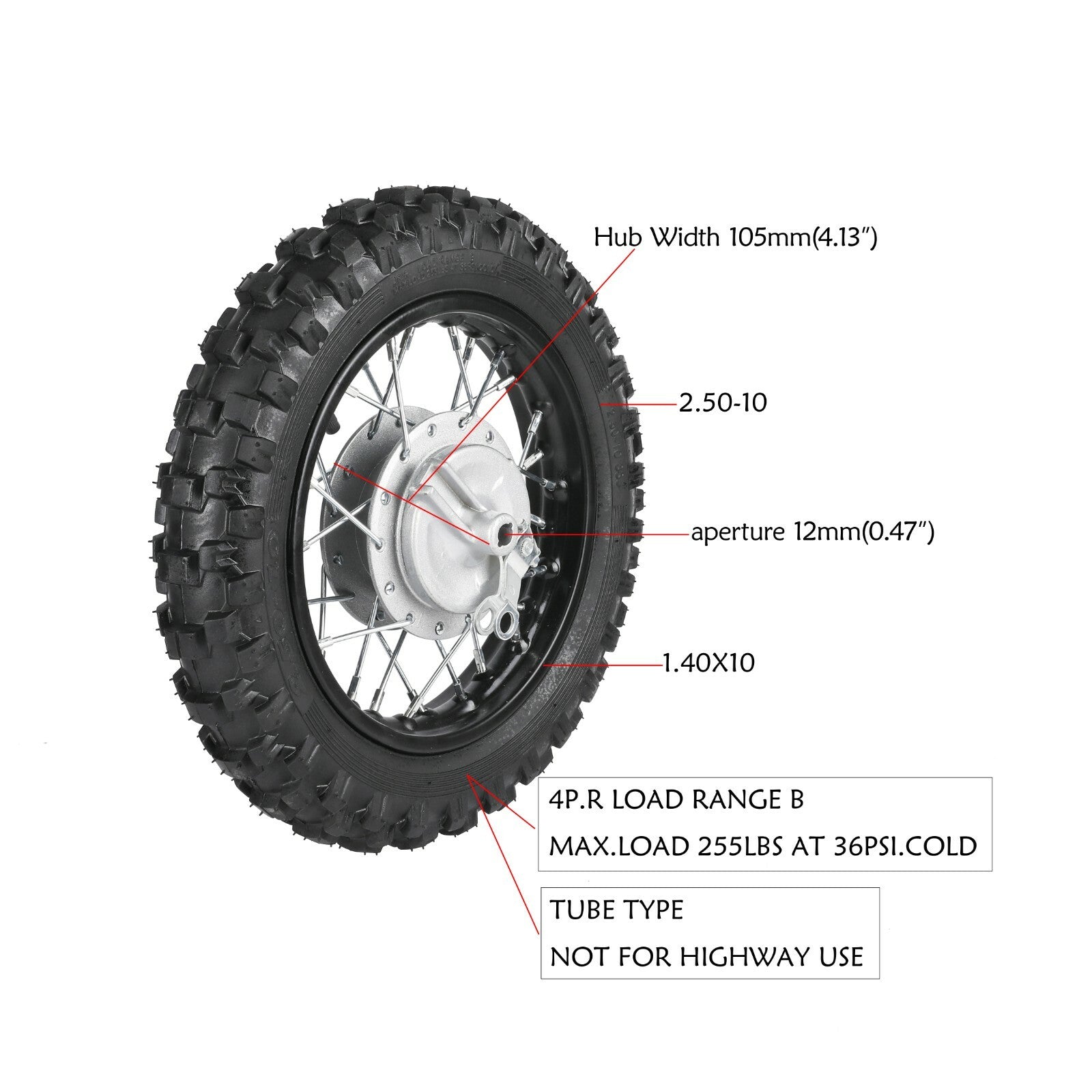 Complete plastic fender kit, for seat handles, 10-inch wheels, 2.5-10 inch wheels suitable for CRF50 XR50