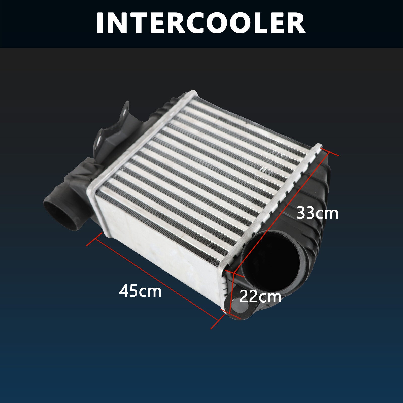 Intercooler Charge Air Cooler 1J0145803T Fit For 2003-06 for VW for Golf for Jetta 1.8/1.9L