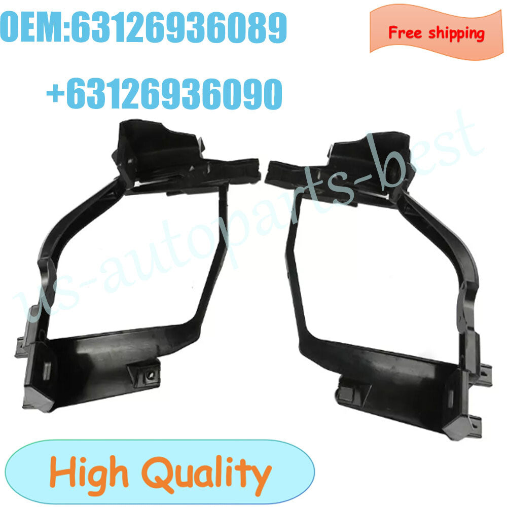 LH RH Pair Headlight Mount Bracket for BMW E60 E61 5 Series 528 535 2004-2010