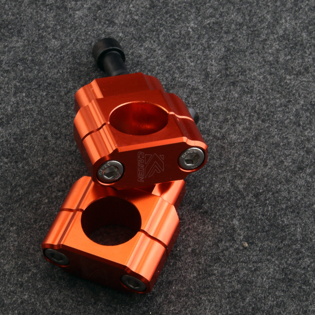 Orange Handlebar Riser Mount Clamps Kit Adapter for Honda for Yamaha for Suzuki for Kawasaki