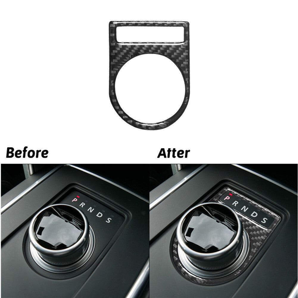 1x carbon fiber shift button frame trim for Discovery Sport 2015-2019