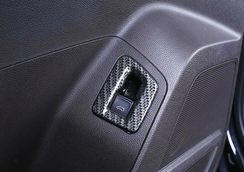 for Volkswagen Atlas 18-2023 Carbon Fiber Rear Door Trunk Switch Cover Trim 1PCS