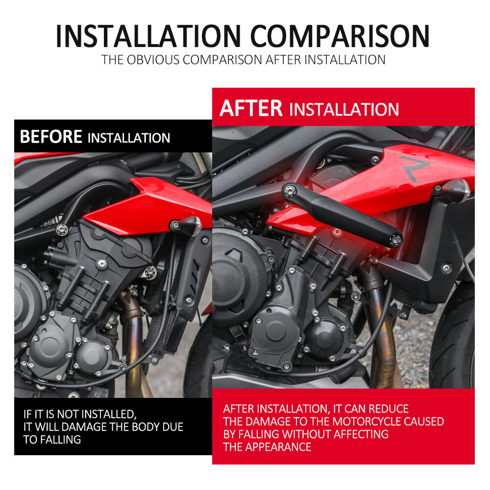For Street Triple 765 R S RS Engine Guard Crash Frame Slider Falling Protector