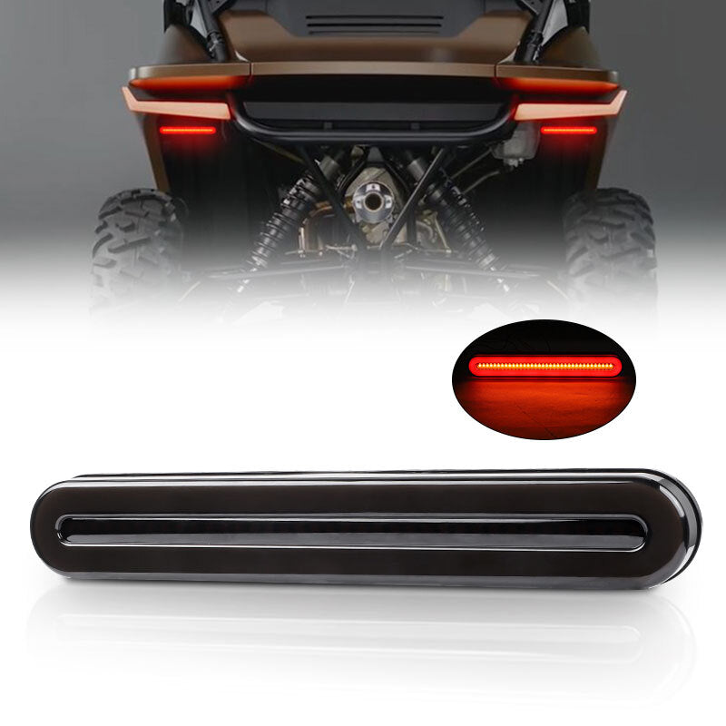 Motorcycle 9 LED Brake Stop Flowing Turn Signal Tail Light Bar Running UTV ATV