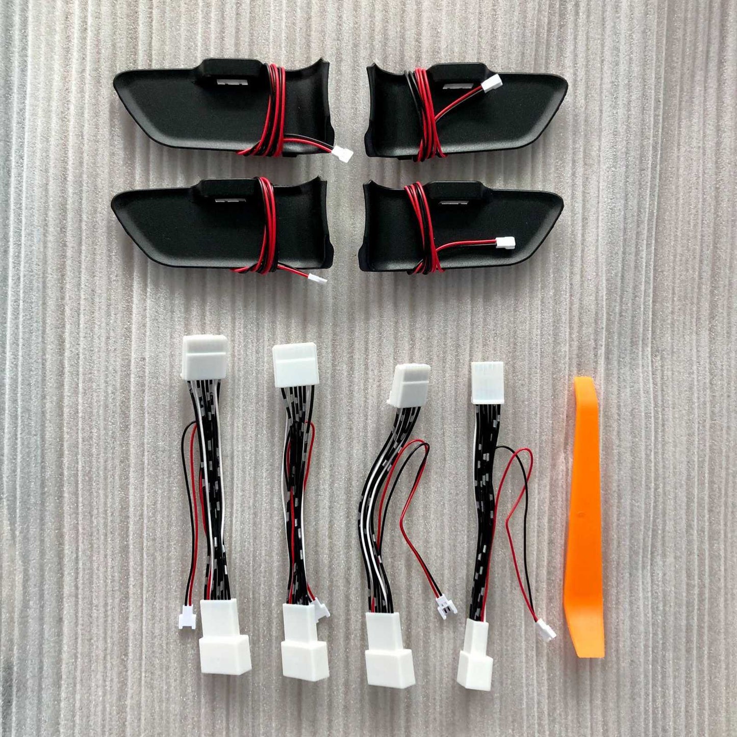 1 set Interior Door Handle LED Blue Lights Lamps for Toyota for Corolla 2019-2022 AT