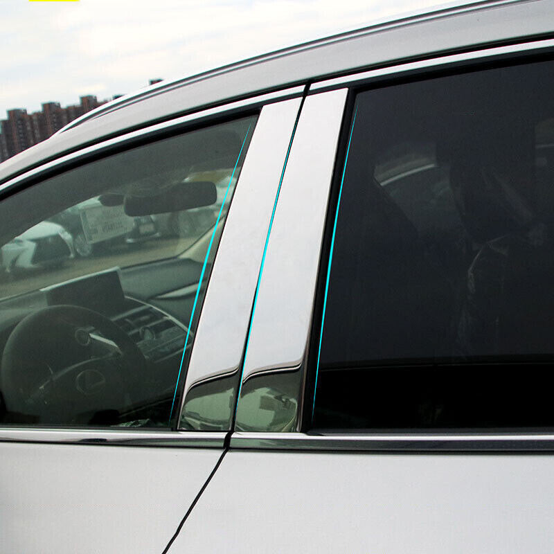 for Lexus NX200T/300/300H 2015-2021 Chrome Pillar Posts Door Trim Cover Kit 8Pcs