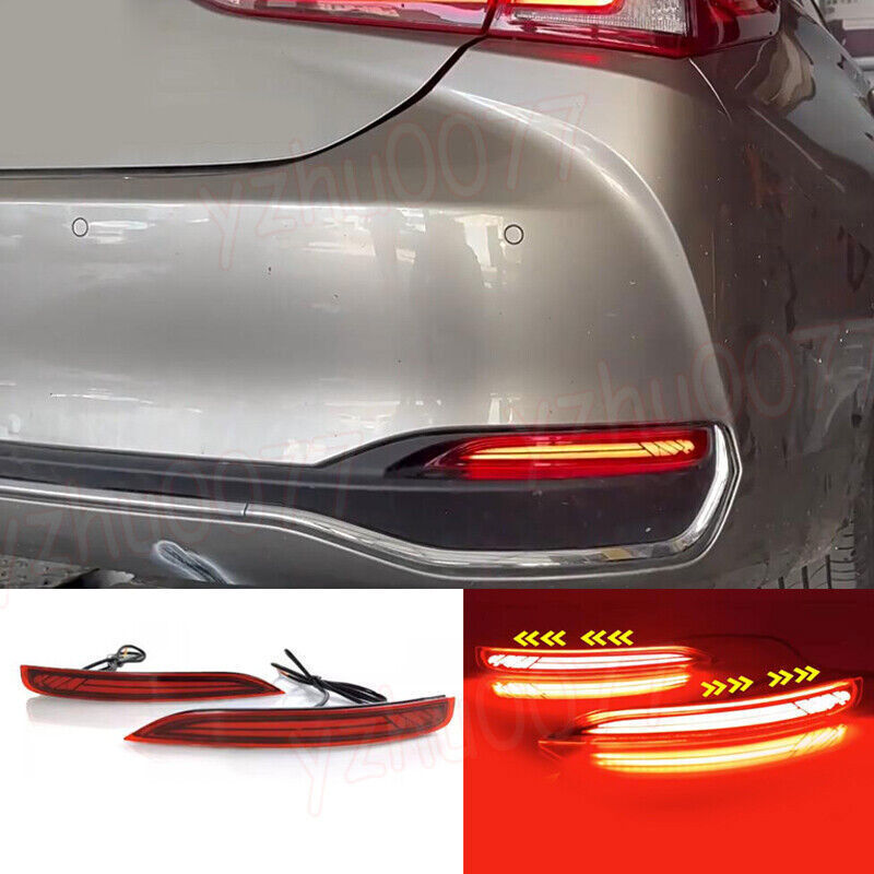 for Lexus for ES 2019-2023 LED Rear Bumper Fog Lights Brake Lights Turn Lamp Replace