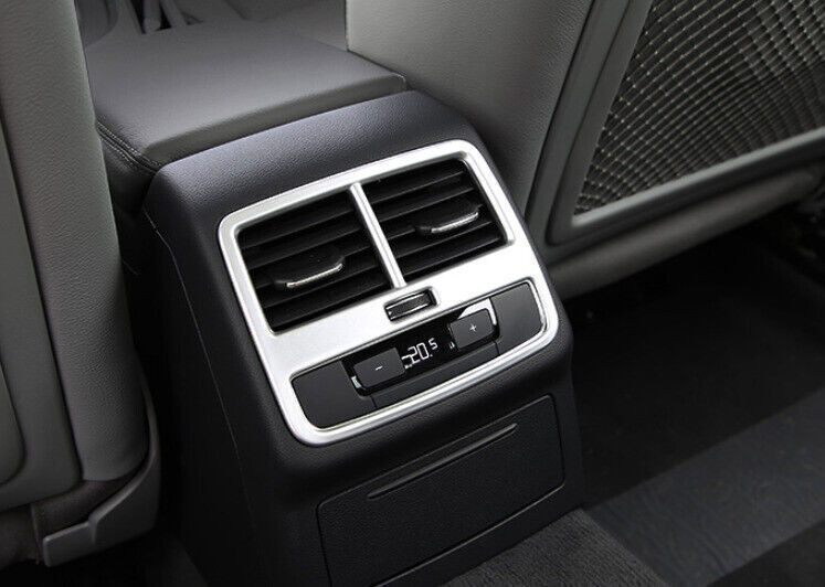 for Audi A4 A5 2017-24 ABS Matt Silver Rear Air Outlet Vent Frame Cover Trim 1P