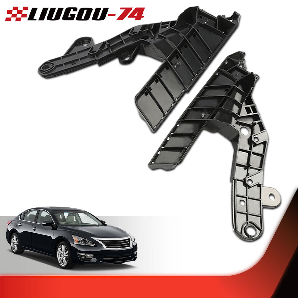 new left and right front bumper brackets suitable for 2013, 2014, and 2015 for Nissan Altima models.