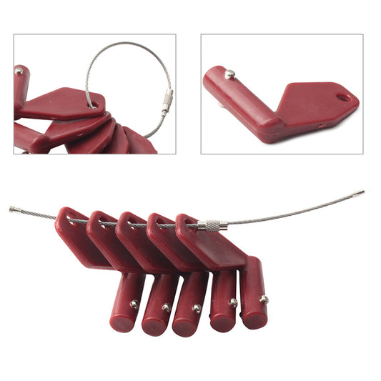 5pcs Master Battery Disconnect Isolator Keys 8157766 Fit for Volvo Heavy Equipment