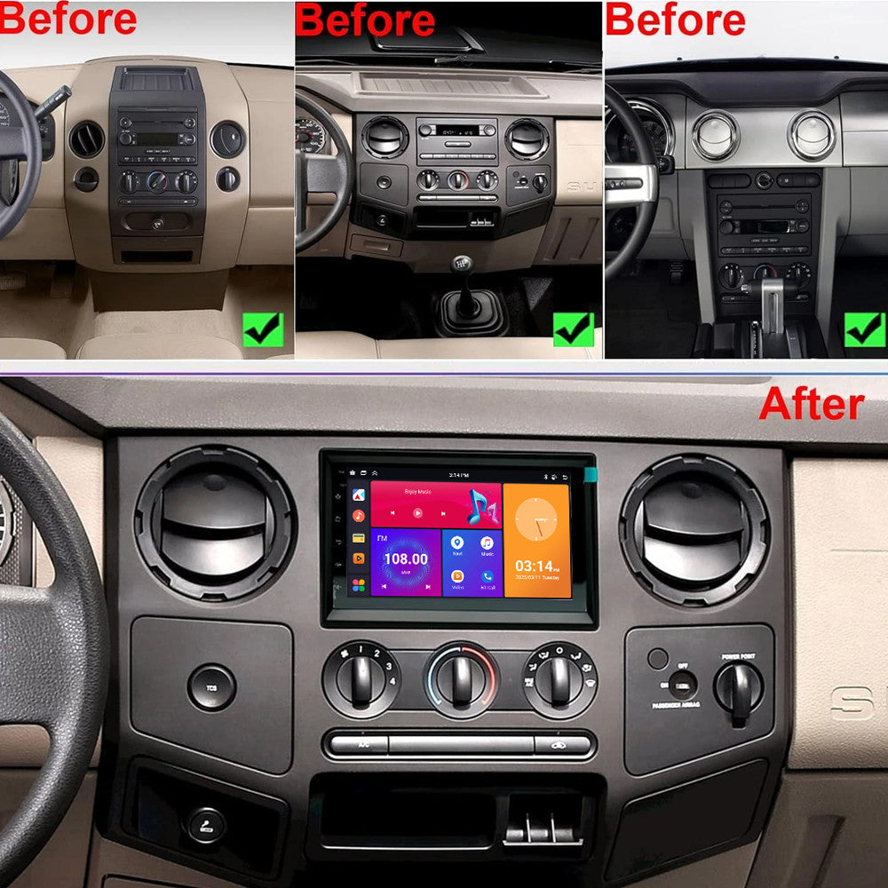 Android Carplay for Ford F-250 F-350 2006-2014 Car Stereo Radio GPS Navi Screen