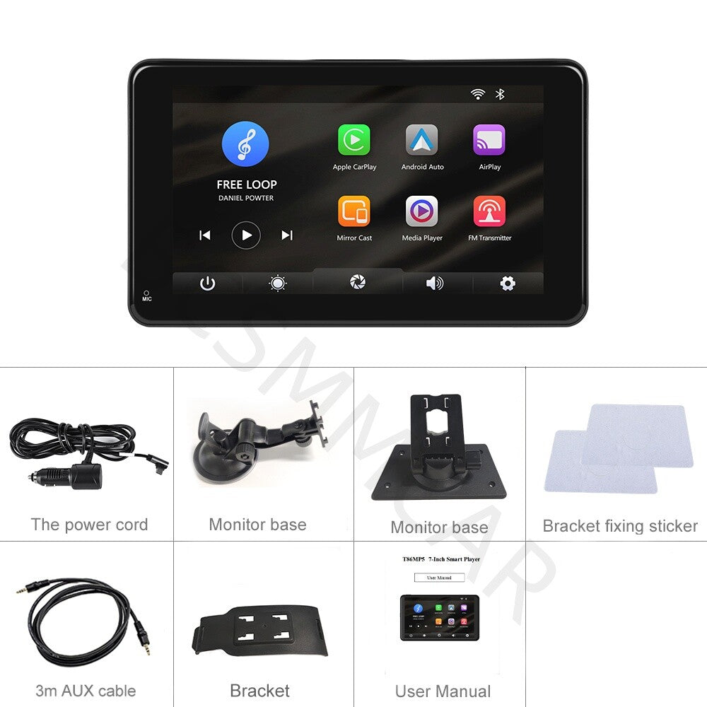 7IN Car Stereo Radio Bluetooth Touchscreen USB FM Video MP5 Player Mirror Link