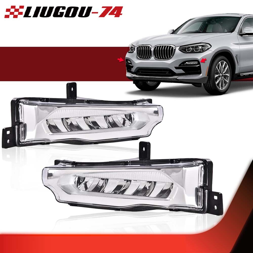 LED fog lights (LH RH) suitable for 2017-2019 for BMW X3, X4, G01, G02, M40i, xDrive30i.