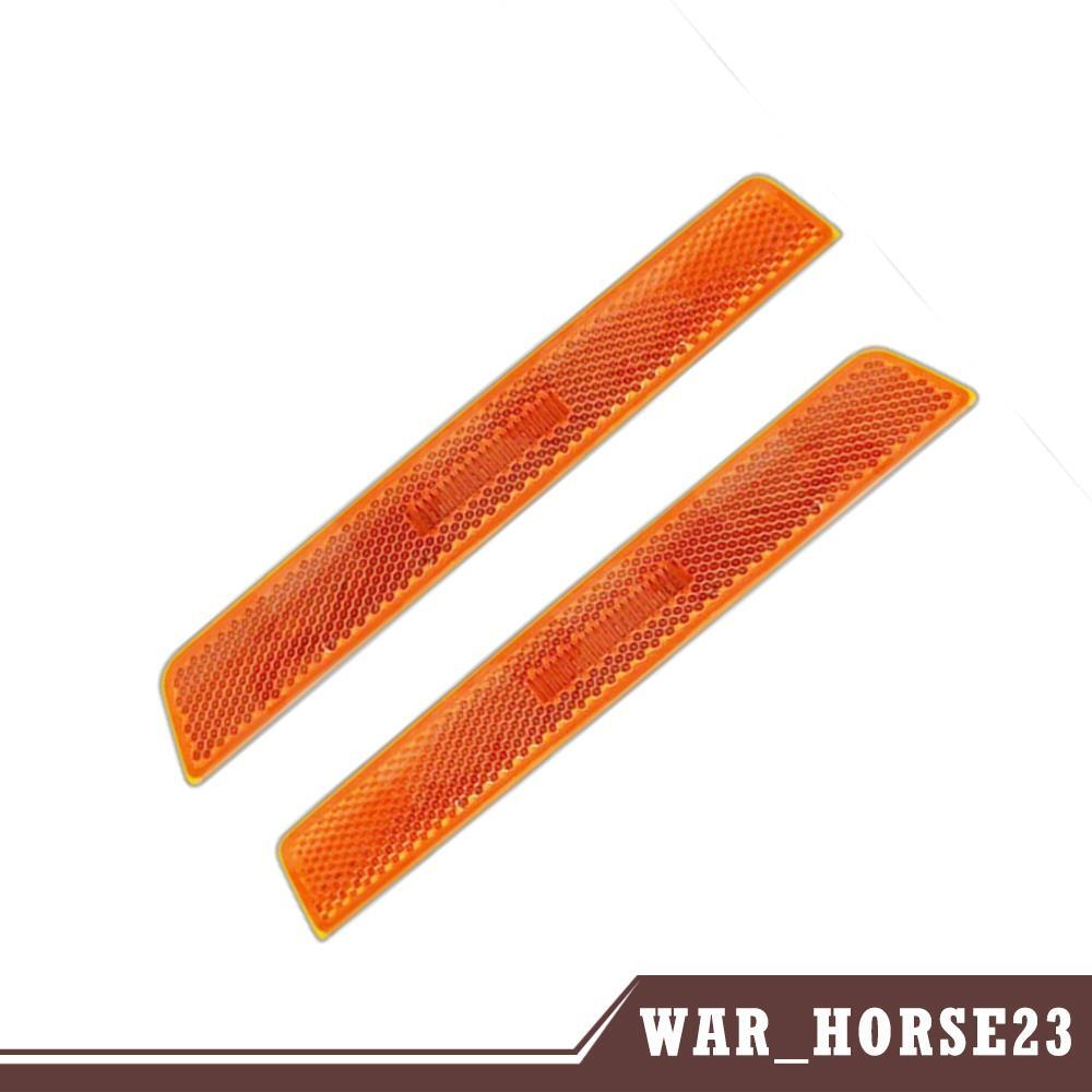 Pair Amber Lens Front Bumper Side Marker Lamp Light for Dodge for Challenger 2015-20