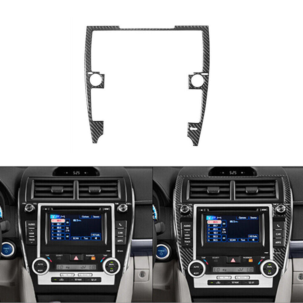 Carbon Fiber Center Control Panel Trim Cover for Toyota for Camry 2012-2014 Type B