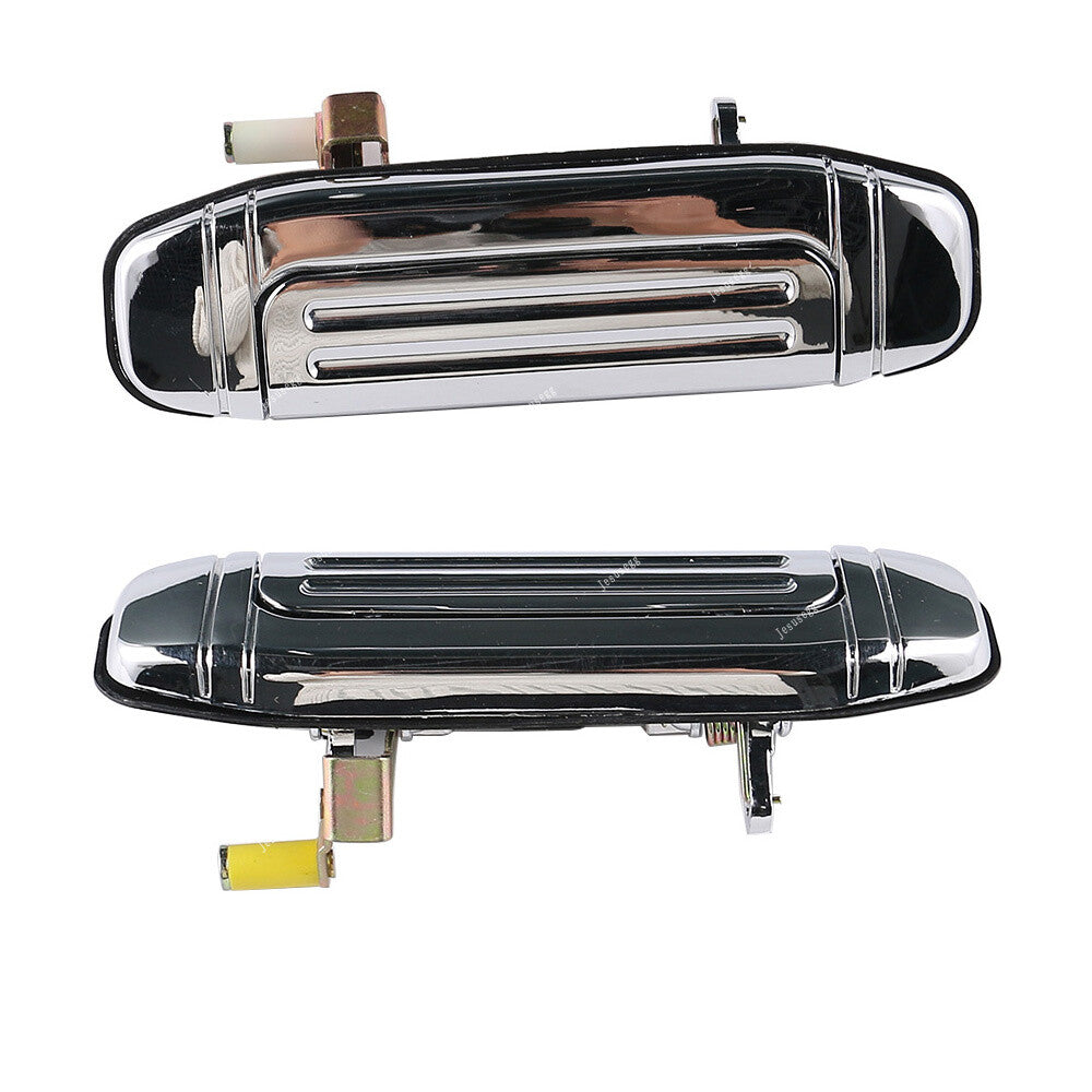 2xExterior Rear L+R Door Handle Plating Chrome for Mitsubishi Montero for Pajero V46