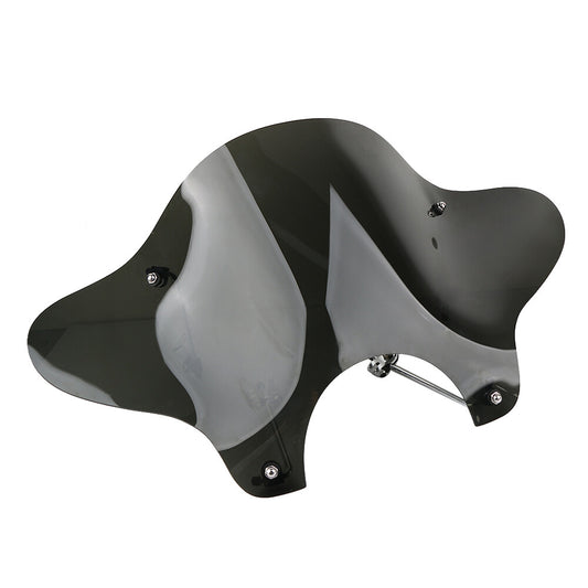 Universal 7-inch motorcycle headlight windshield with mounting kit