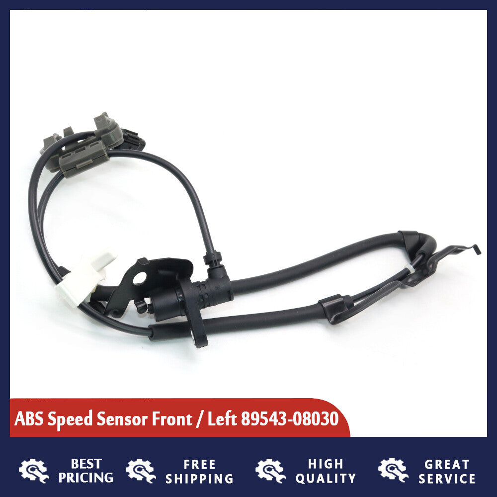ABS wheel speed sensor compatible with 04-10 for Toyota for Sienna front left side 89543-08030 new