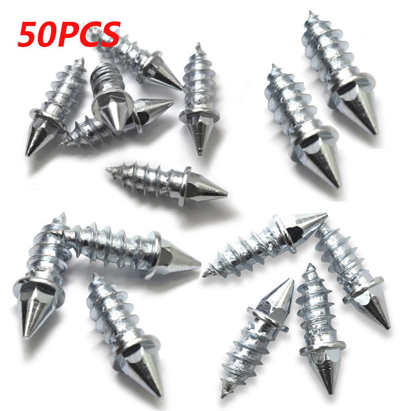 50 PCS Car Wheel Tire Studs Spikes Winter Screw Snow Ice Anti-Slip Alloy Nails