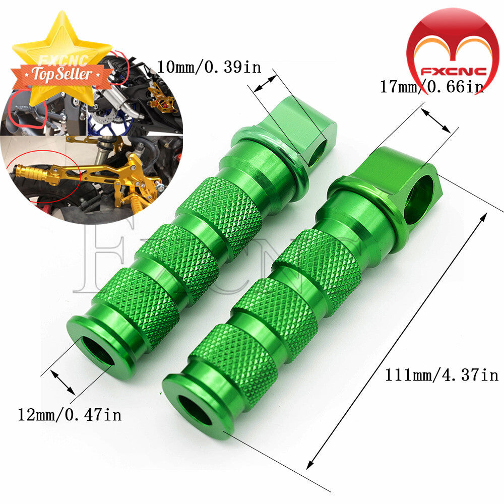 CNC rear rest foot spikes, footstools, and gears are suitable for ZX7R, ZX9R, ZX10R, ZX12R, Z750, and Z1000-.