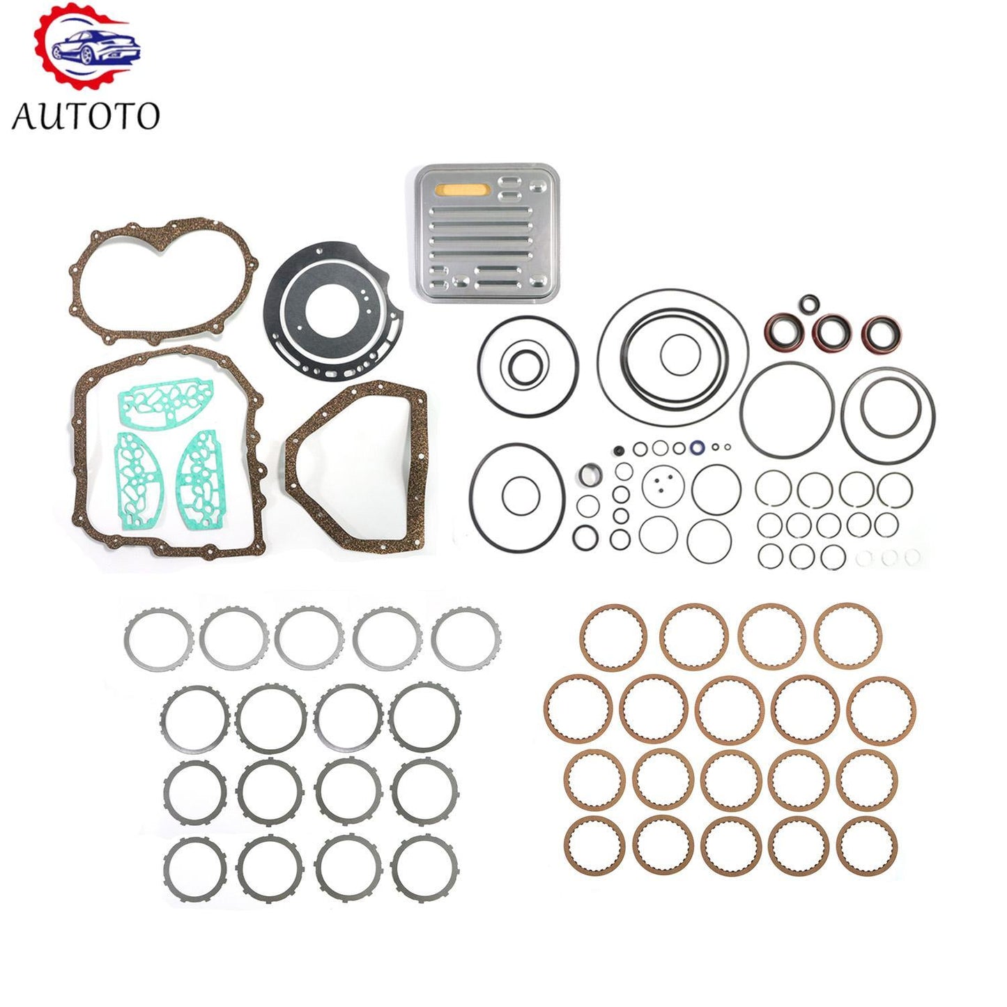 A604 Transmission Master Overhaul Rebuild Kit Stage 5 40TE,41TE,F4AC1 90-Up