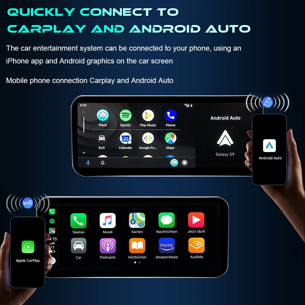 Android CarPlay Car Radio for Mercedes for Benz C Class W204 S204 GPS Player Screen