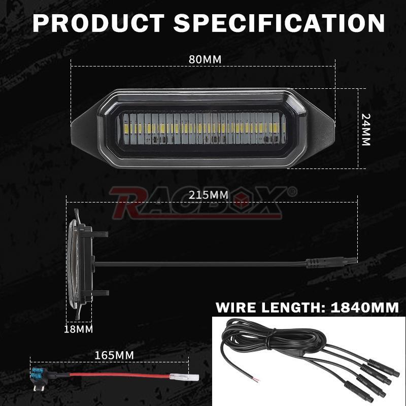 4X Front Grille Grill White LED Light Kit Style for Toyota RAV4 2019-2022