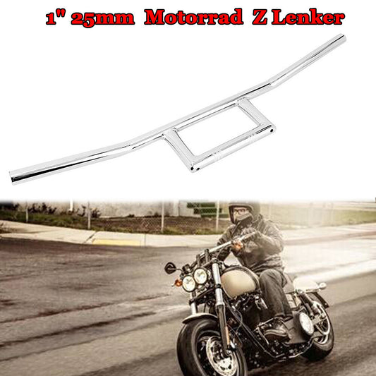 1-inch 25mm motorcycle tow Z-Bar pullback handlebars for Bobber for Suzuki for Honda Chrome