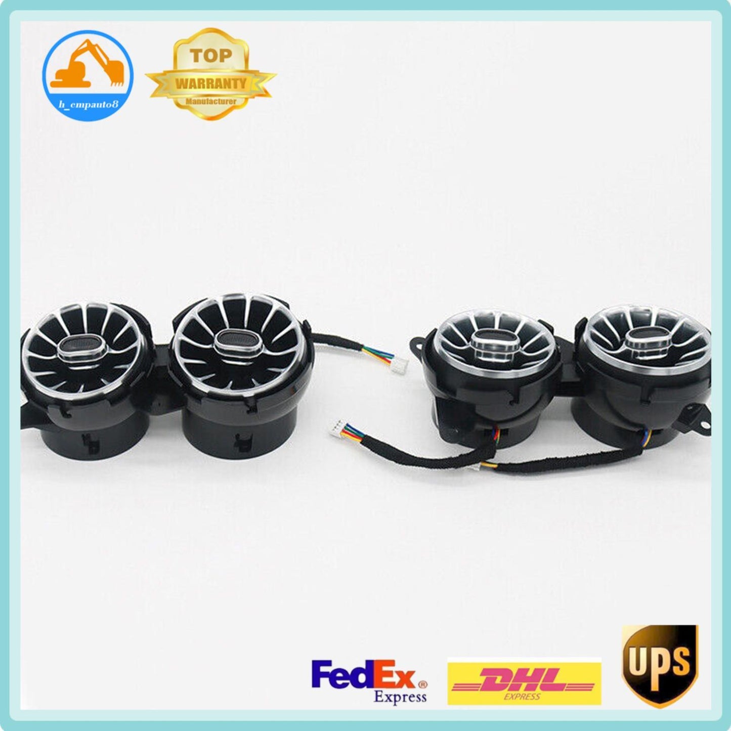 Front Air Vent LED Ambient Light 7 Colors for Mercedes-Benz S W222 2014-2017