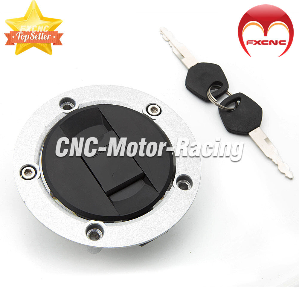 Fuel tank cap key lock for Suzuki GSXR600 (2004-2015) and Hayabusa (2008-2014).