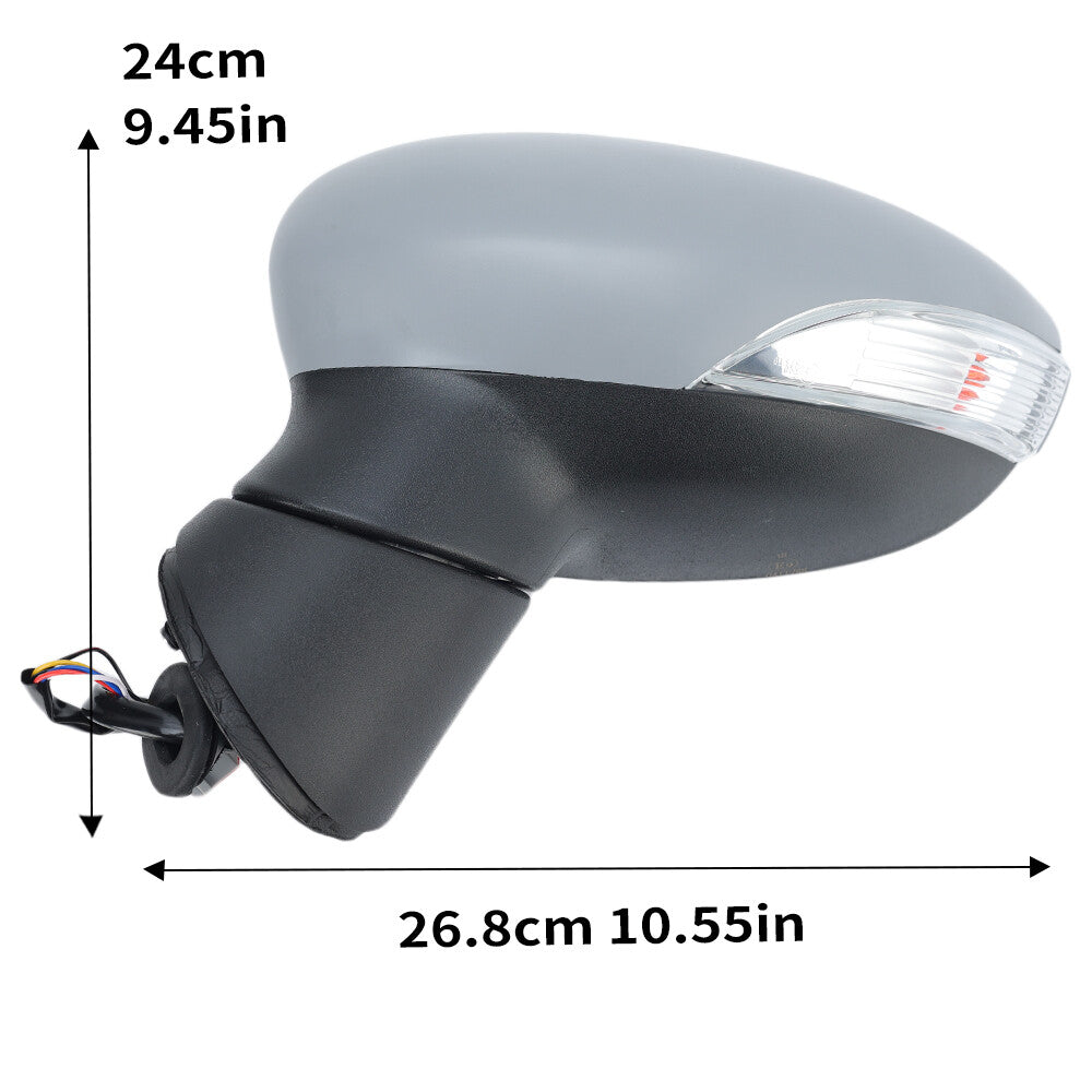 F¨¹r for Ford Fiesta MK7 08-12 Links Au?enspiegel R¨¹ckspiegel Beheizbar Spiegelglas