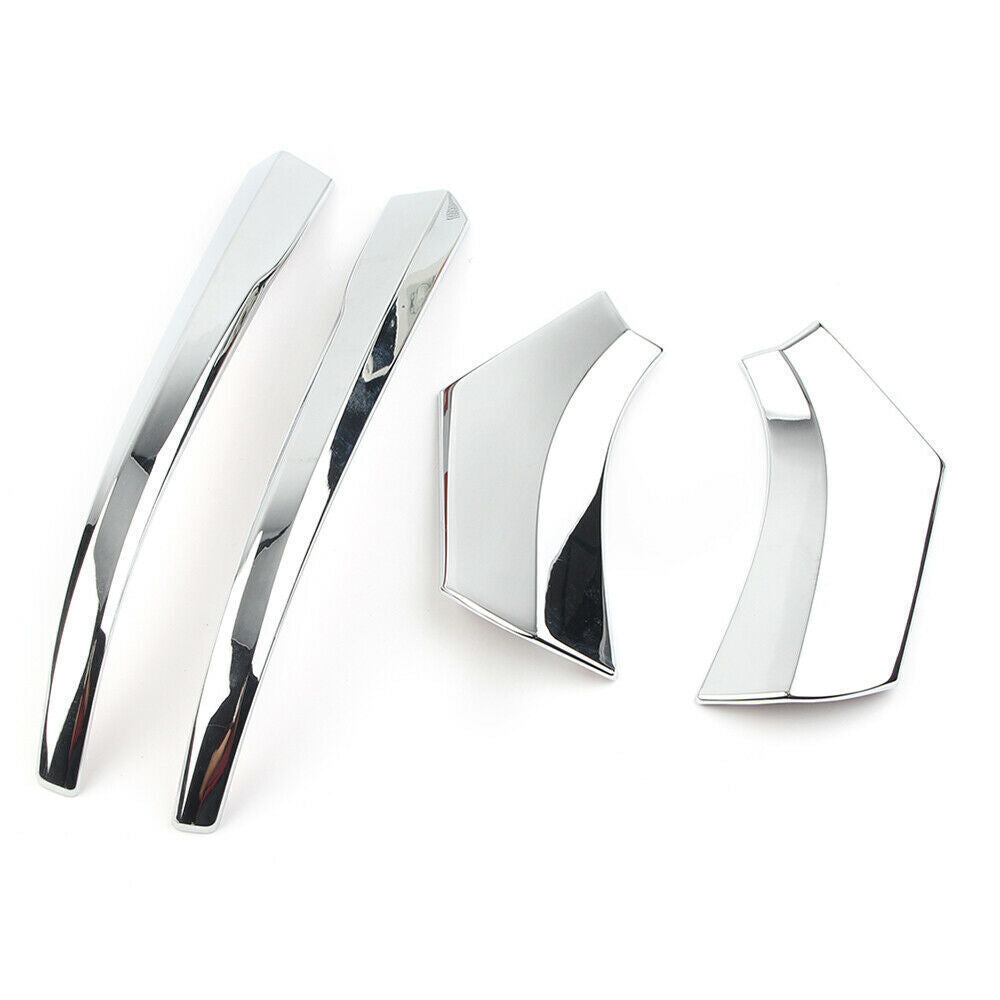 for Toyota RAV4 2019-2023 Chrome Side Rear Mirror Columns Molding Cover Trim