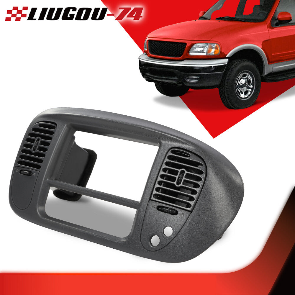 Center Dash Radio A/C Vent Air Bezel Fit for Ford F150 Expedition 97-03 Gray
