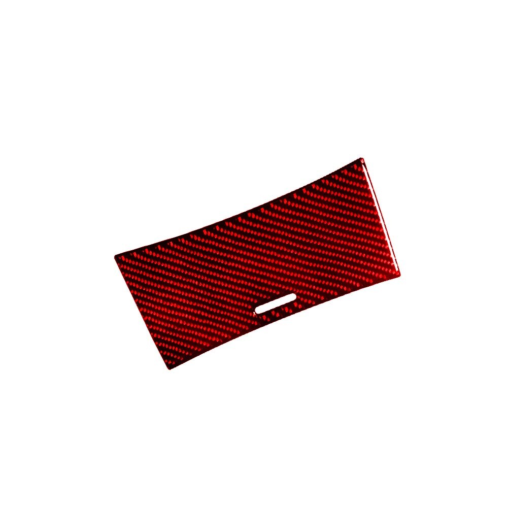 Red Central Storage Box Panel Trim Cover Carbon Fiber for Chevy Impala 2014-2020