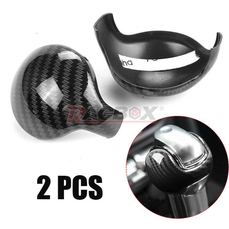 Carbon Fiber Interior Gear Shift Knob Trim Cover Tool for Ford for Mustang 2015-2019