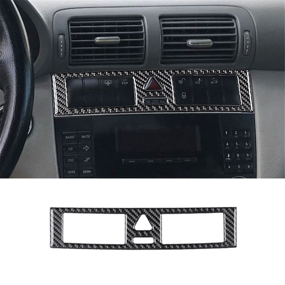 Carbon Fiber Warning Light Frame Cover Trim for Mercedes-Benz W203 2005-2007