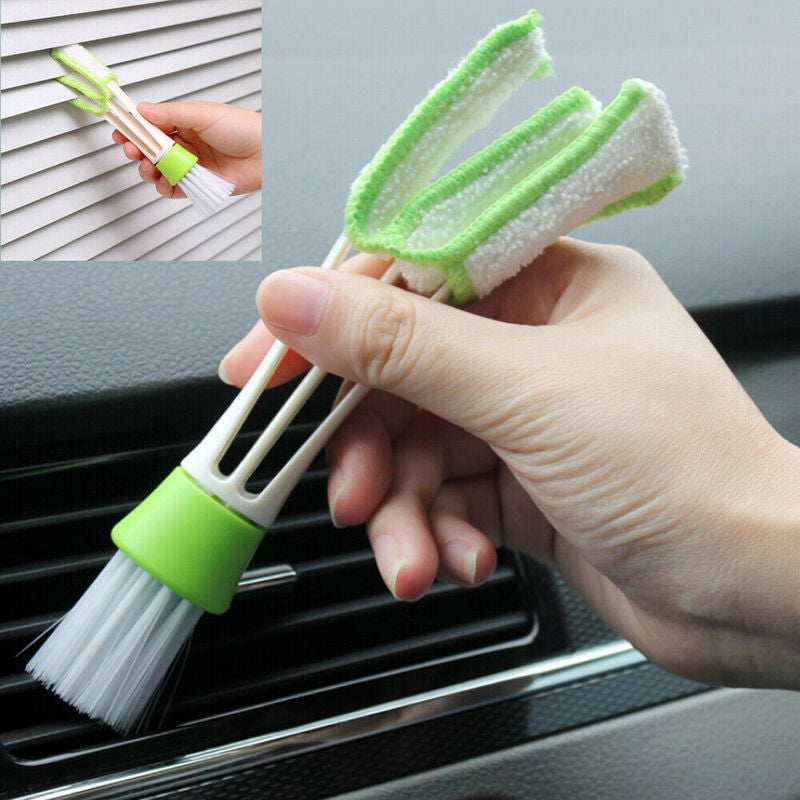 1pcs Car Plastic Cloth Brush Cleaning Air Conditioner Vent Cleaner Accessories