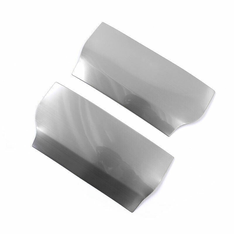 2PCS for Seat Behind Anti-Kick Cover Trim Steel Silver for Nissan Armada Y62 17-2020
