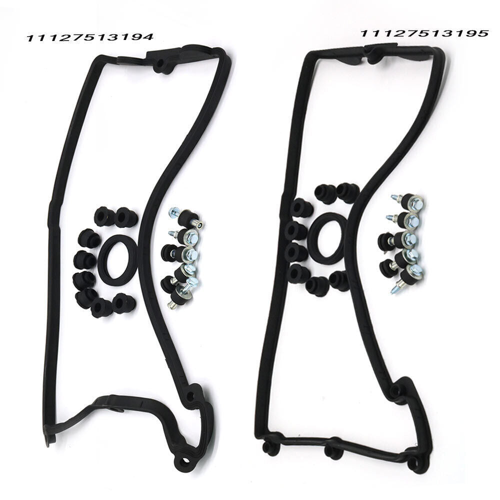 Valve Cover Gasket Kit LH+RH for BMW X5 545i 550i 645Ci 11127513194 11127513195