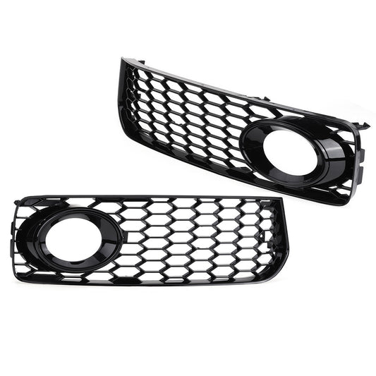 2x Front Fog Light Grill Grille Cover Cap For 2008-2012 for Audi A5 S-Line S5 B8 RS5