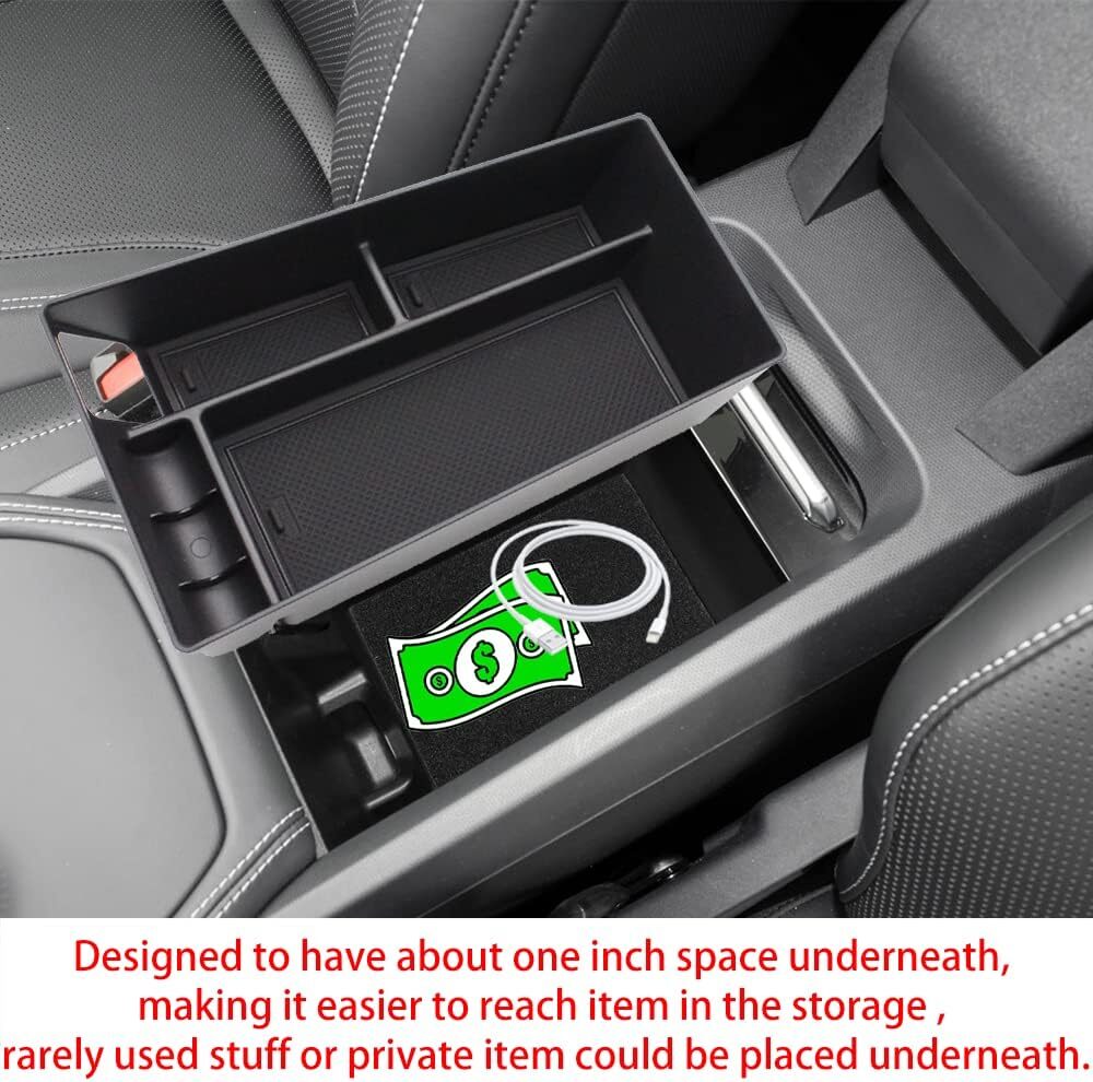 Car center armrest storage tray organizer for 2021-2024 for Ford for Mustang Mach-E