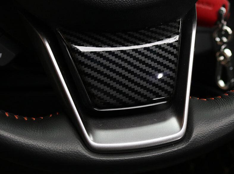 Carbon Fiber Steel Steering Wheel U-Type Cover Trim for Subaru Crosstrek 19-2023